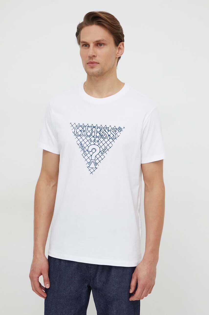 GUESS Памучна тениска