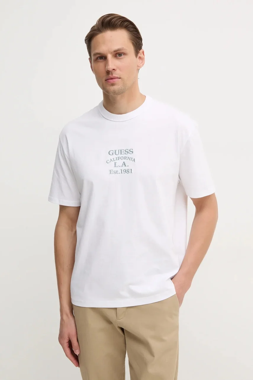 GUESS Памучна тениска