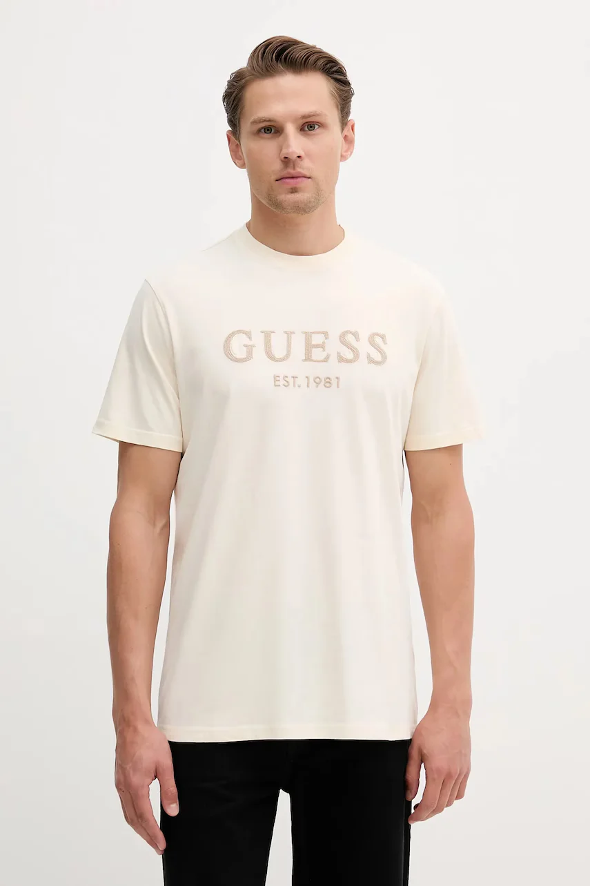GUESS Памучна тениска