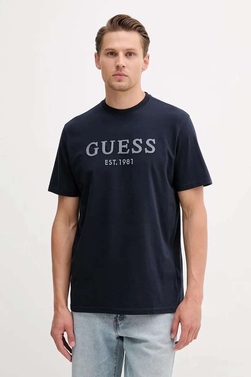 GUESS Памучна тениска