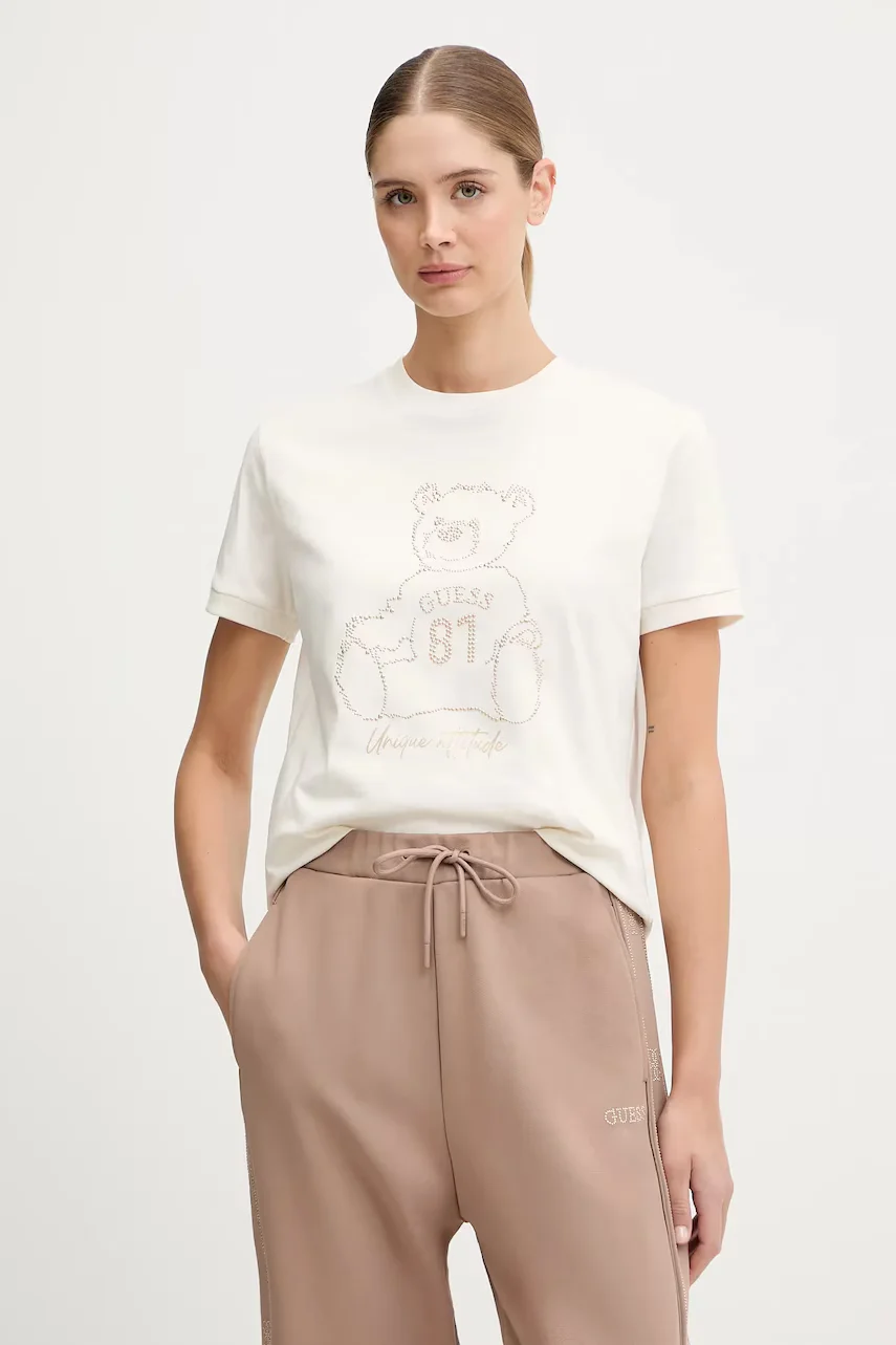 GUESS Памучна тениска