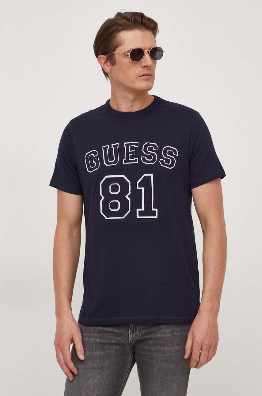 GUESS Памучна тениска