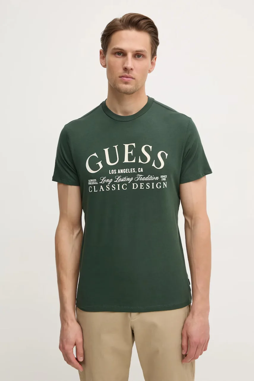 GUESS Памучна тениска