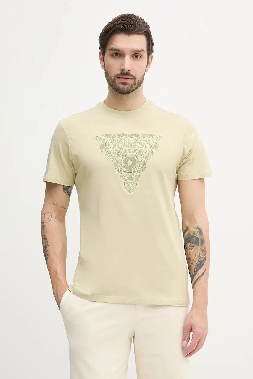 GUESS Памучна тениска