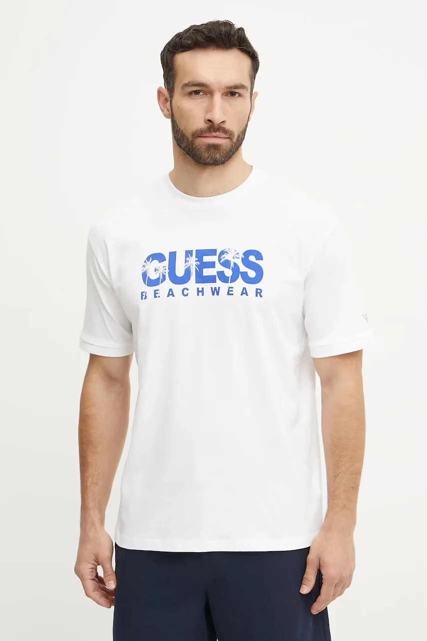 GUESS Памучна тениска