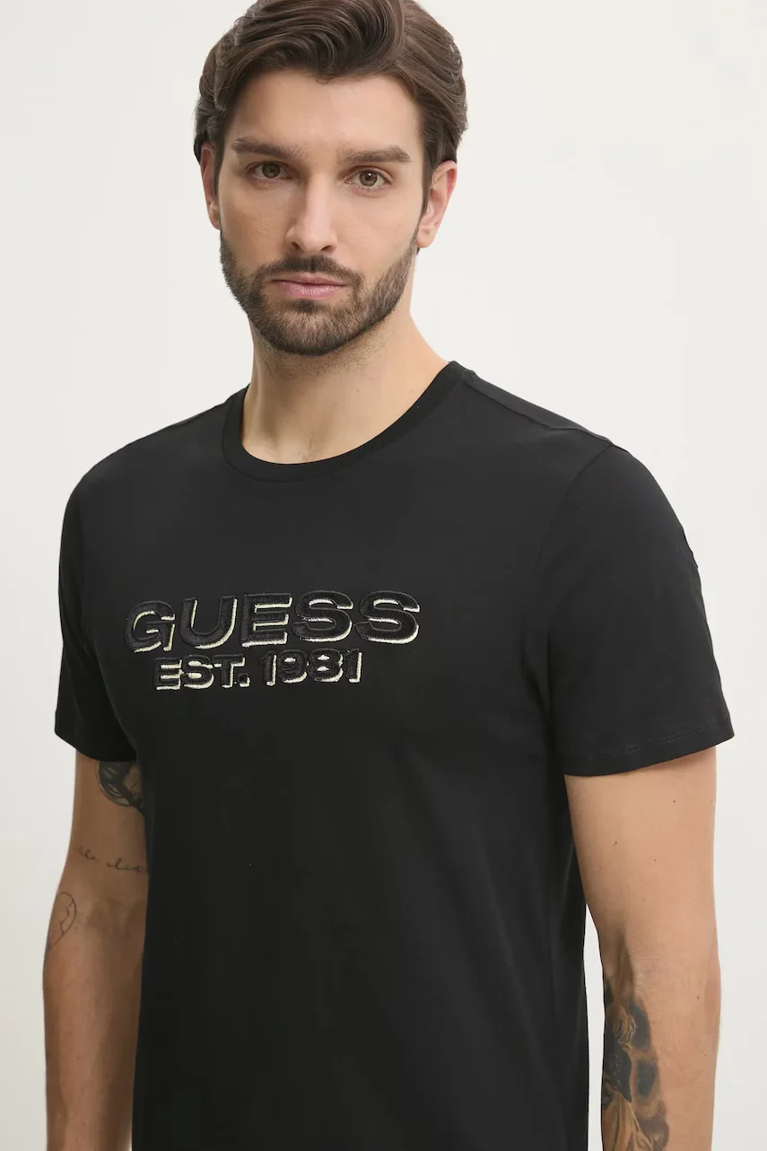 GUESS Памучна тениска