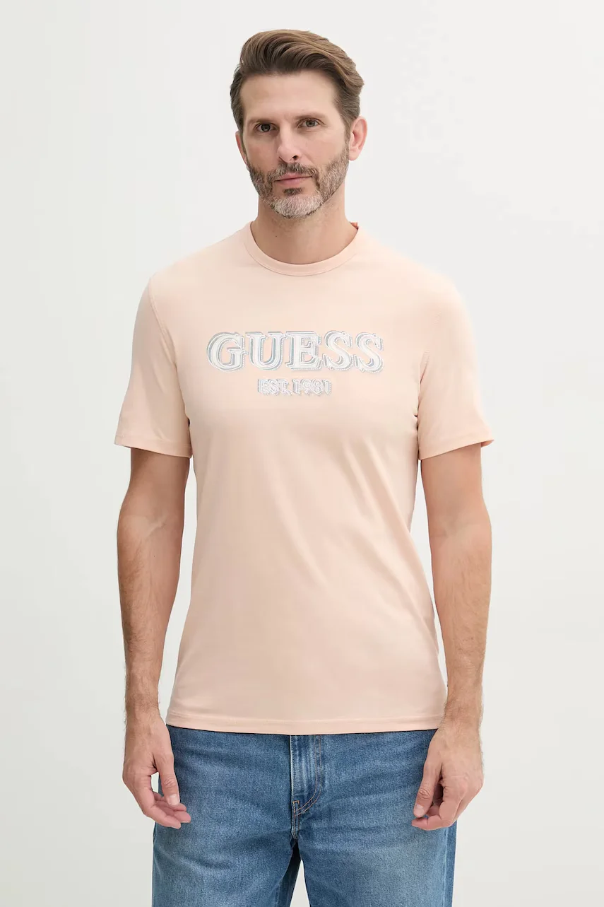 GUESS Памучна тениска