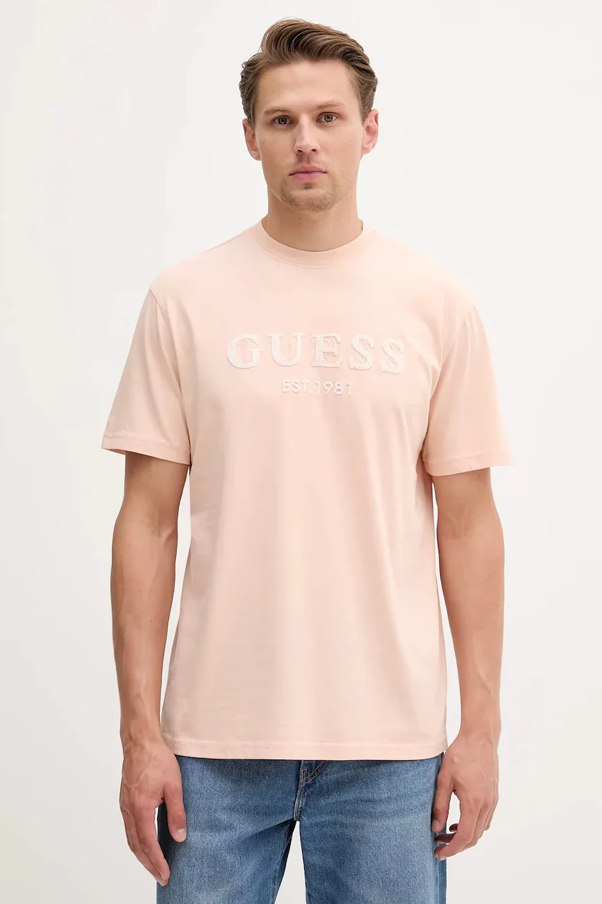 GUESS Памучна тениска