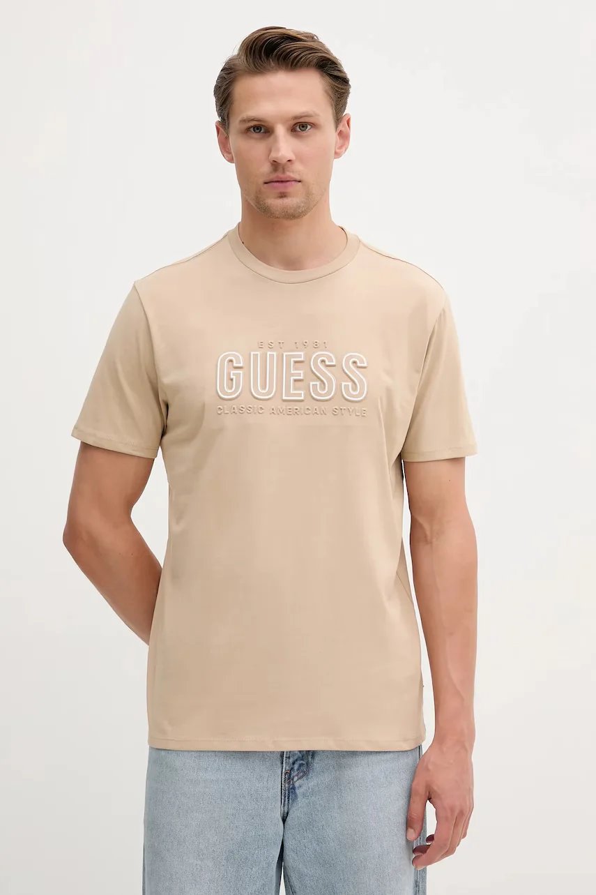 GUESS Памучна тениска