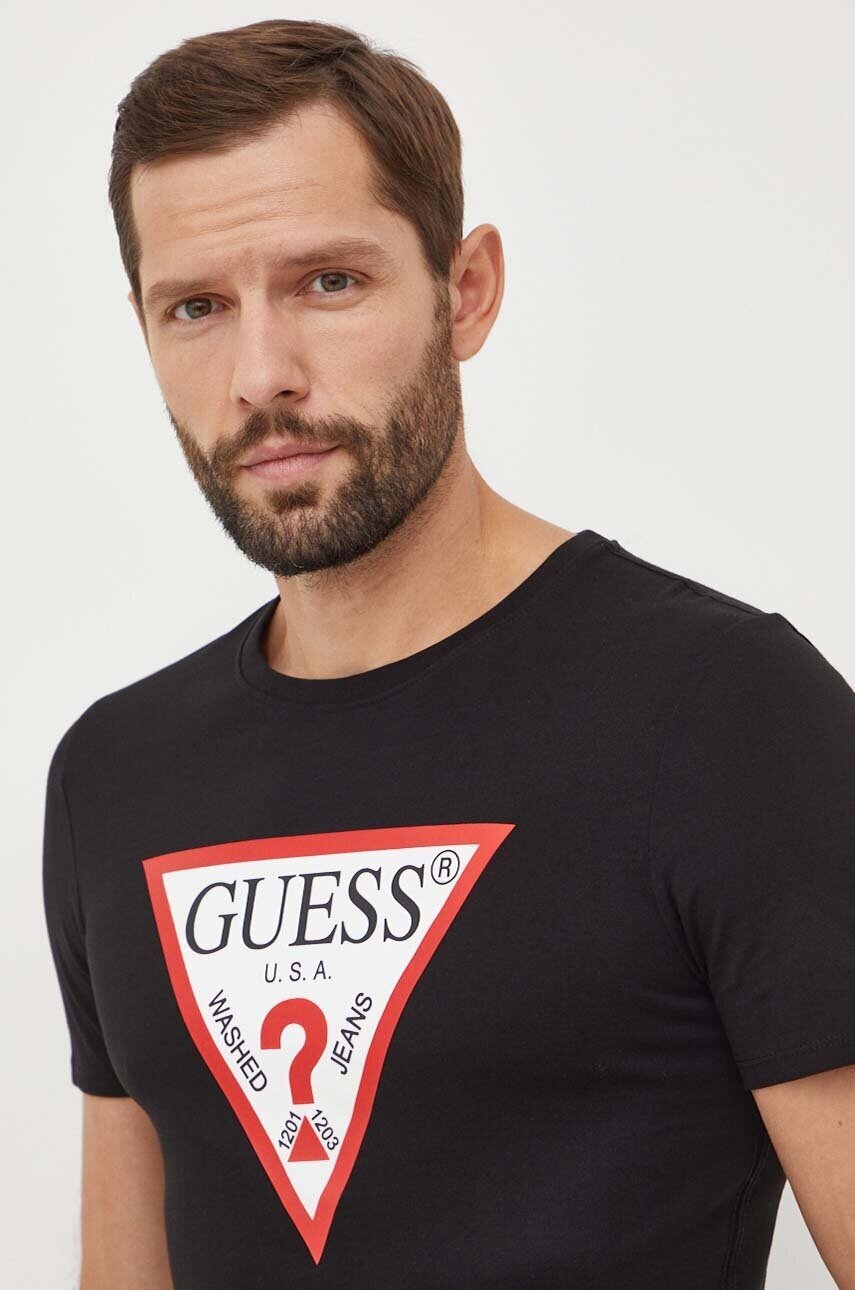 GUESS Памучна тениска