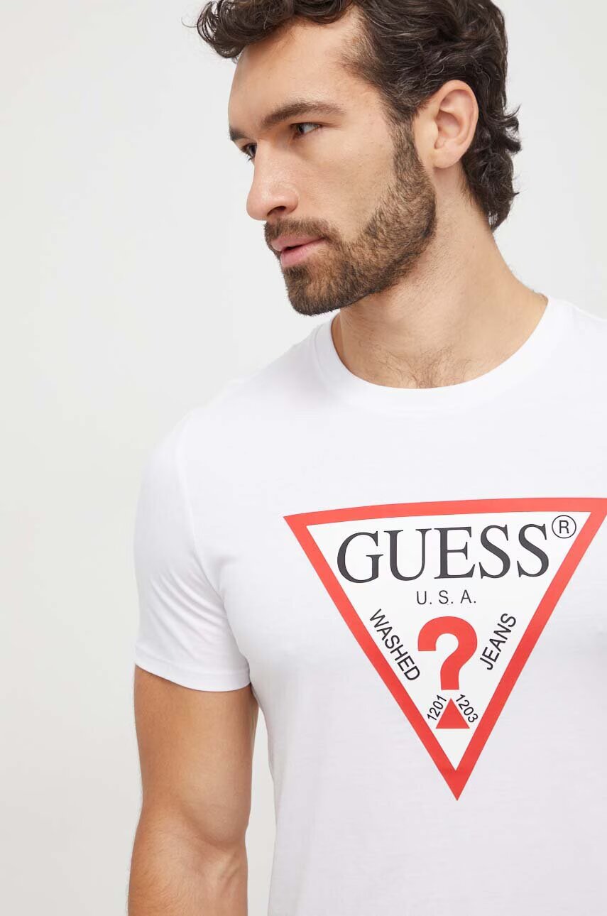 GUESS Памучна тениска