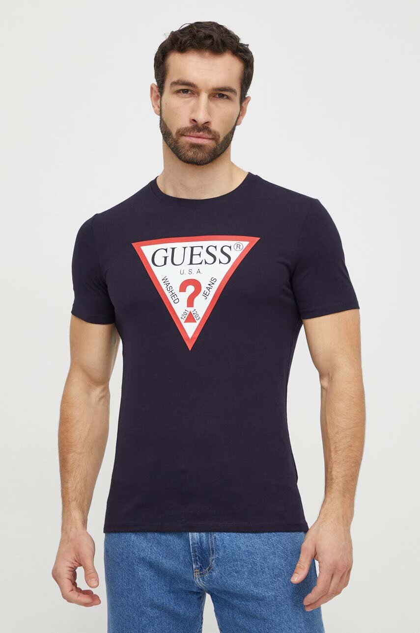 GUESS Памучна тениска