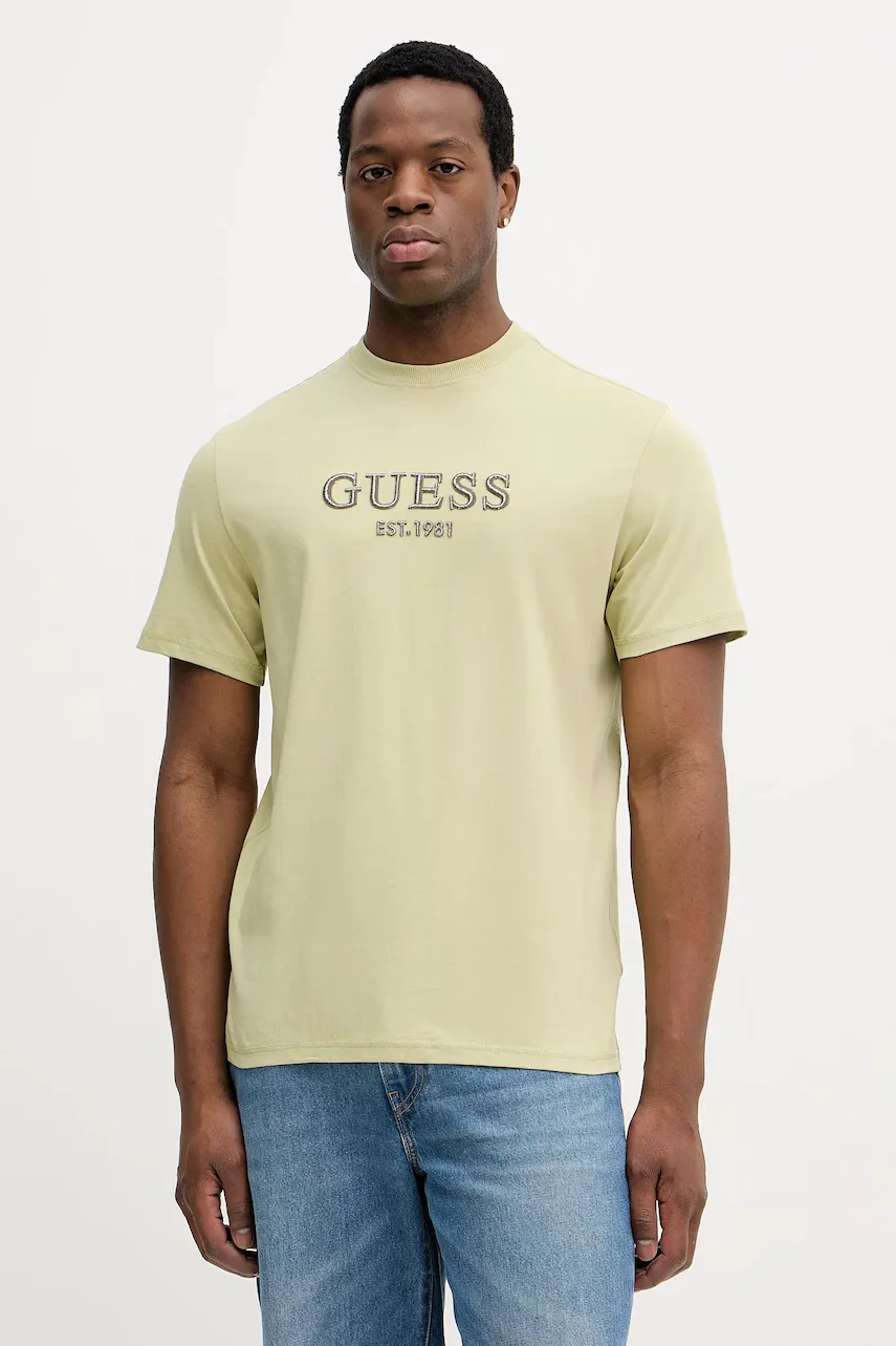 GUESS Памучна тениска