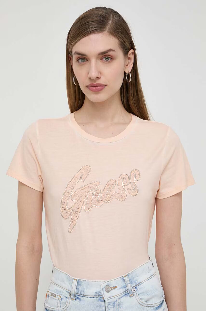 GUESS Памучна тениска