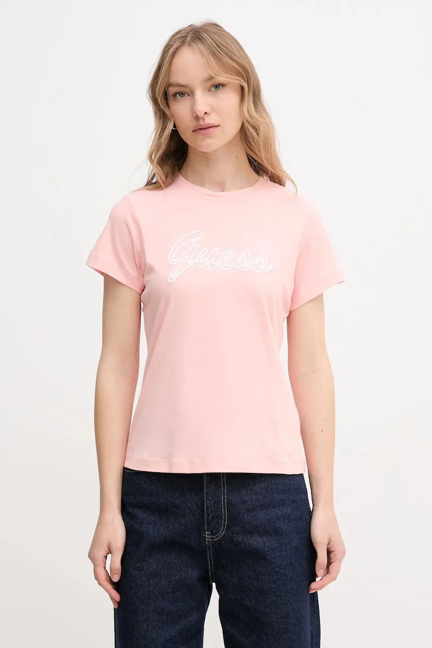 GUESS Памучна тениска