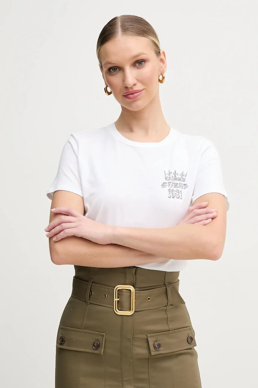 GUESS Памучна тениска