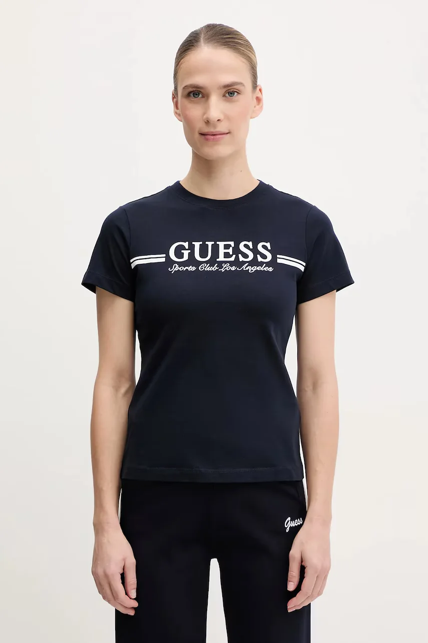 GUESS Памучна тениска