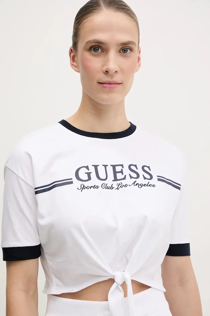 GUESS Памучна тениска