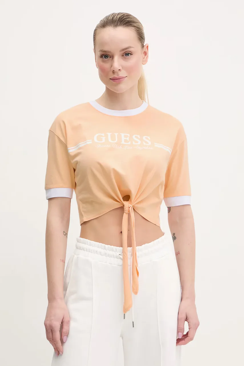 GUESS Памучна тениска