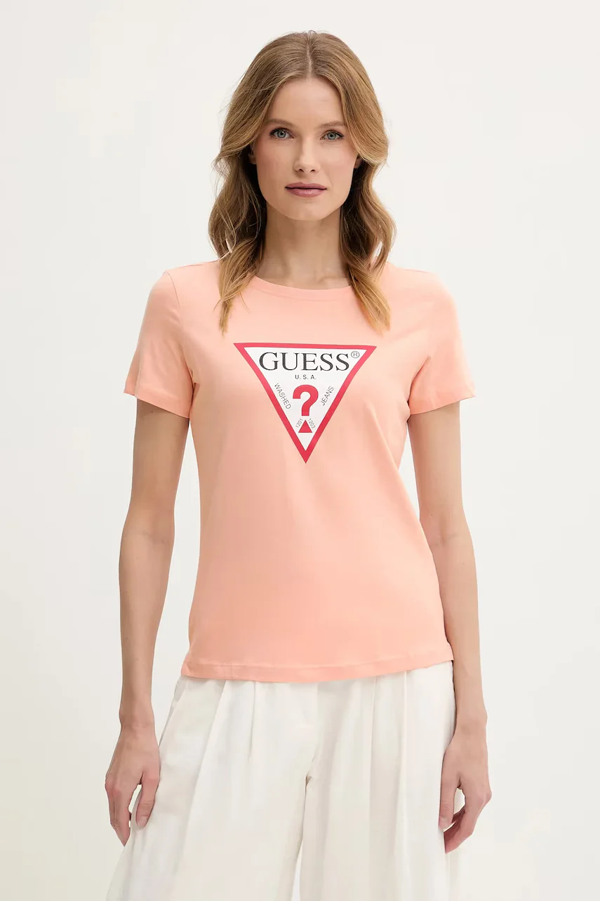 GUESS Памучна тениска