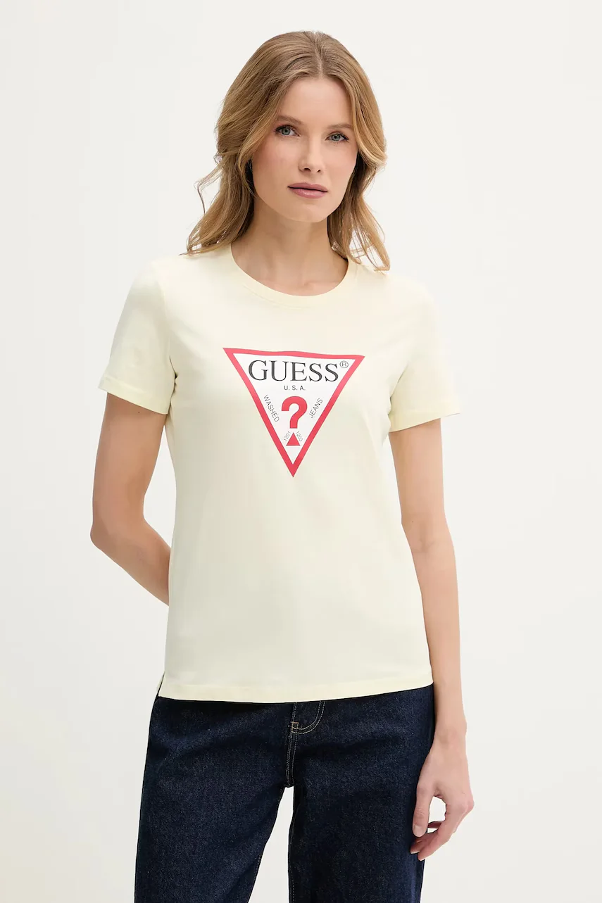 GUESS Памучна тениска