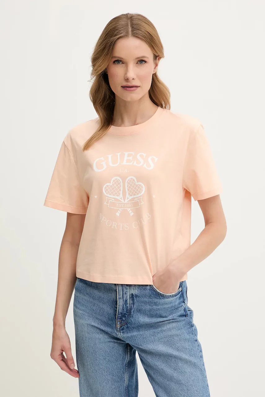 GUESS Памучна тениска
