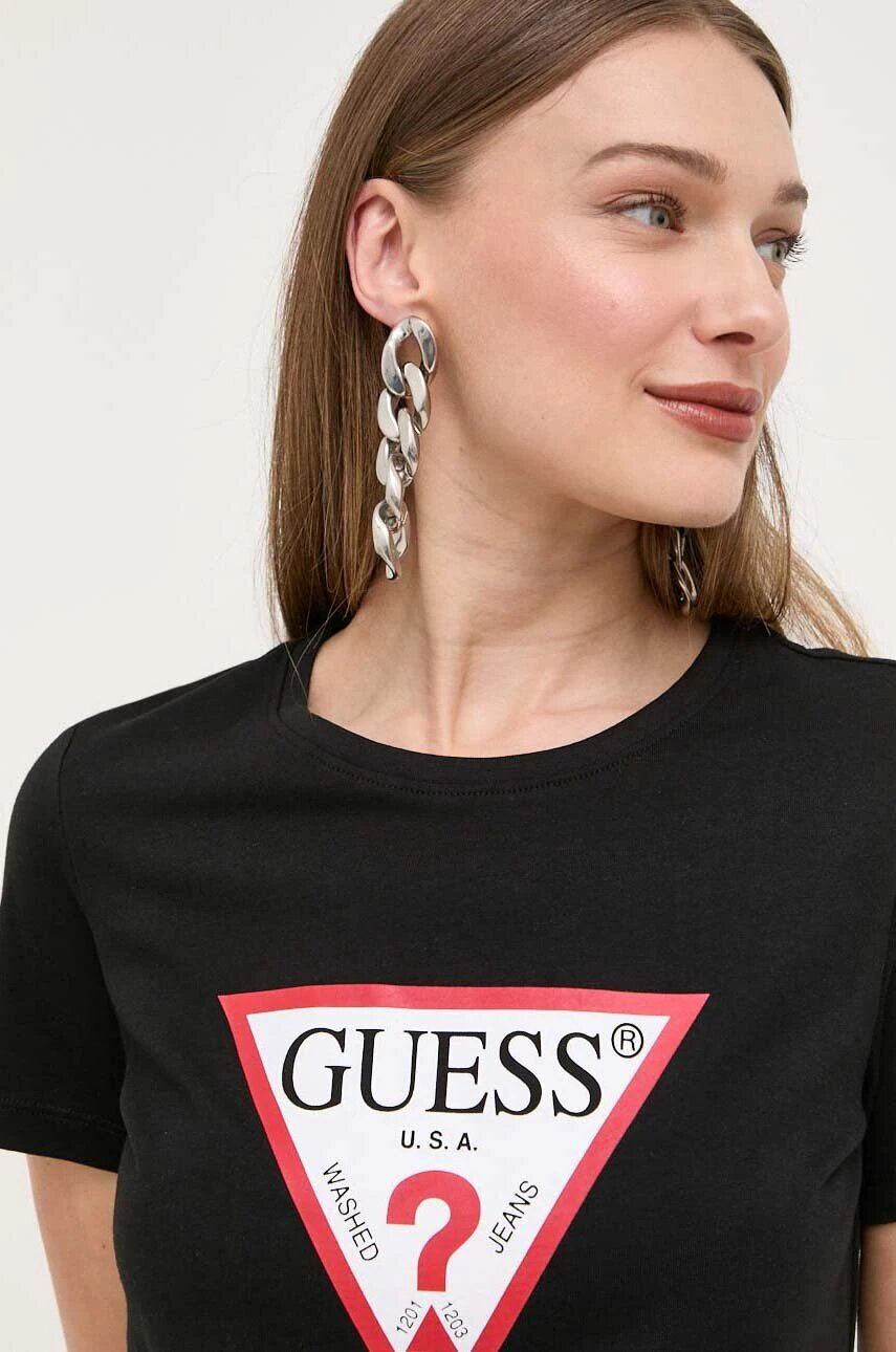 GUESS Памучна тениска