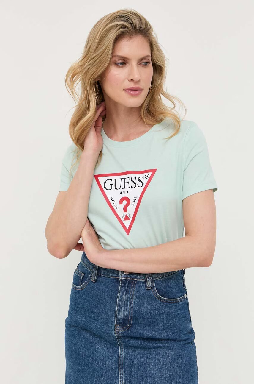GUESS Памучна тениска