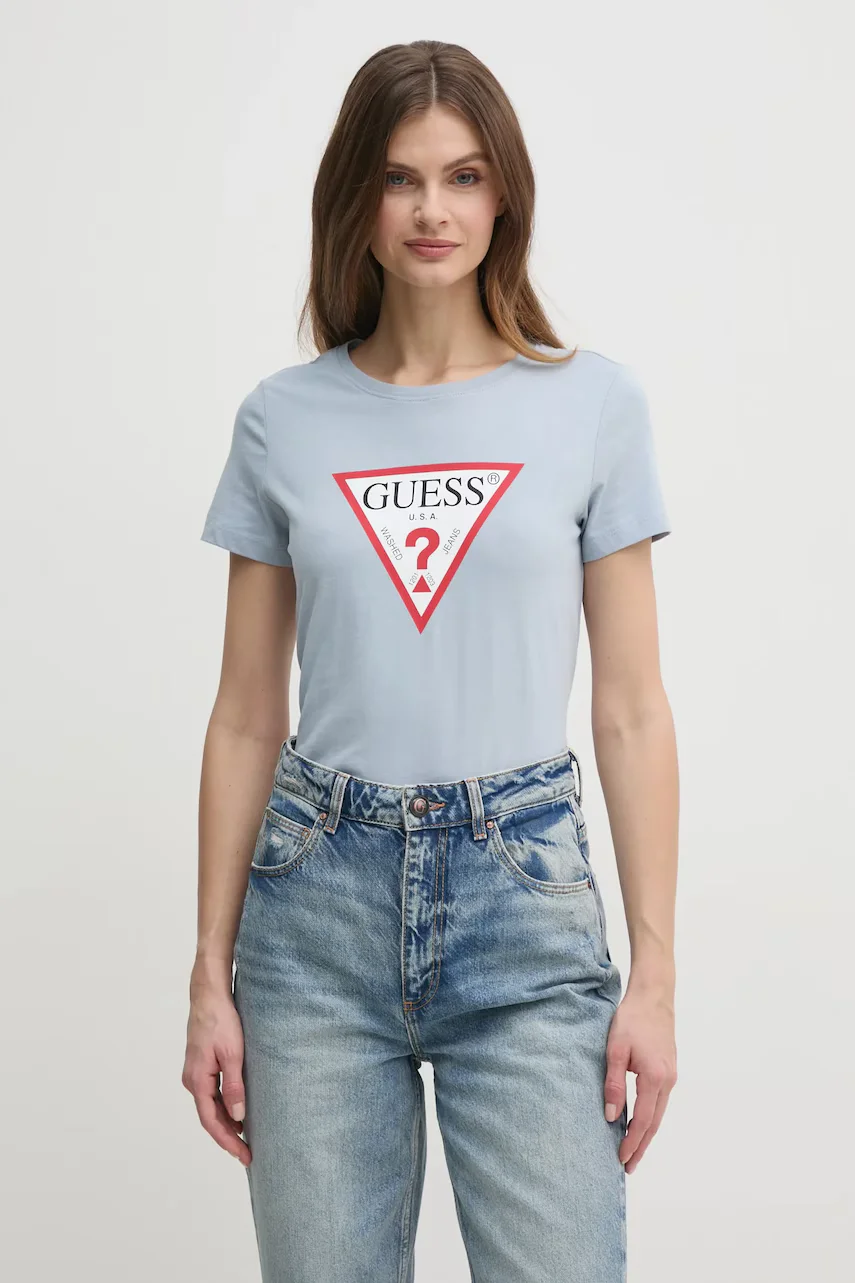 GUESS Памучна тениска