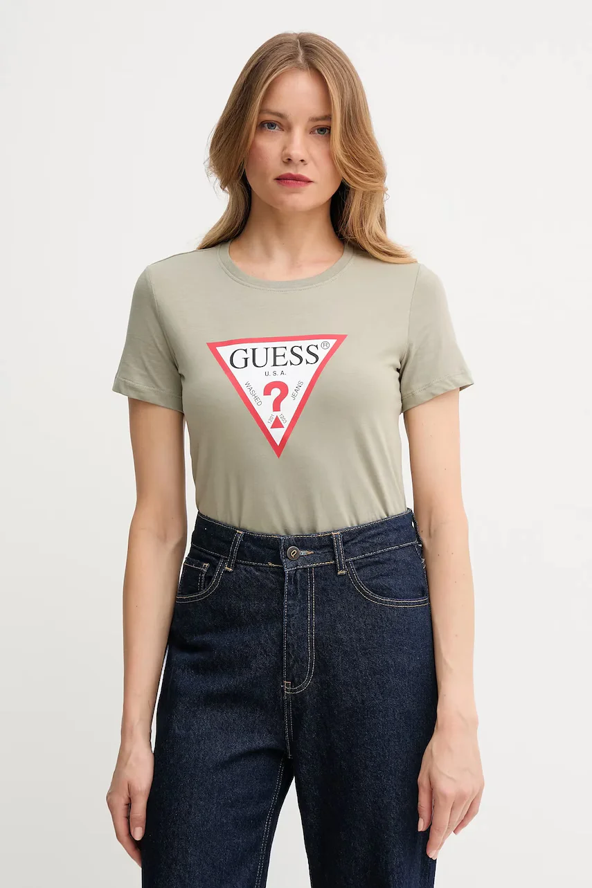 GUESS Памучна тениска