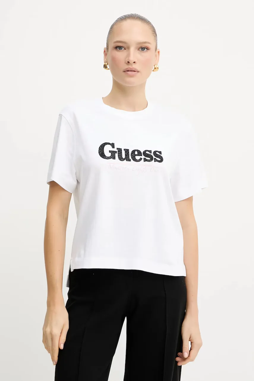 GUESS Памучна тениска