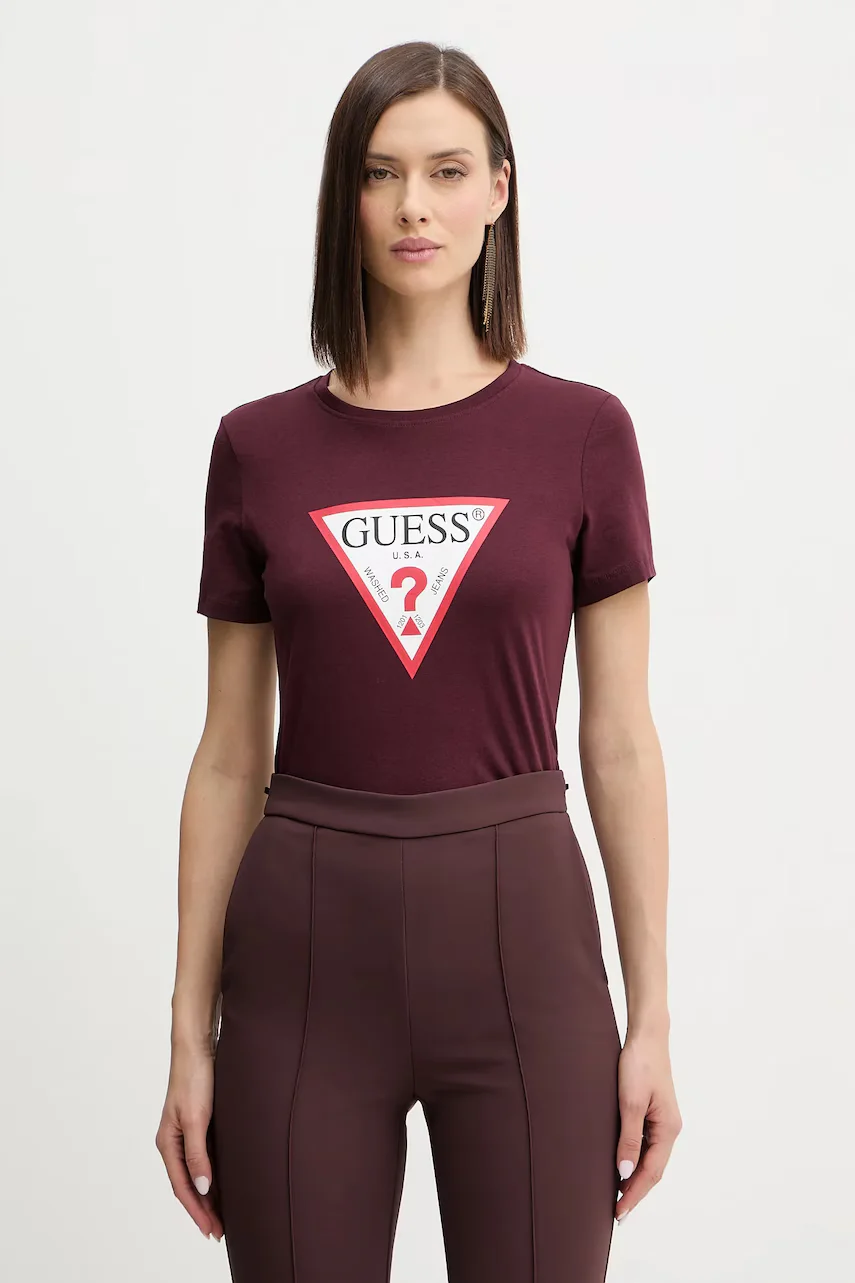 GUESS Памучна тениска