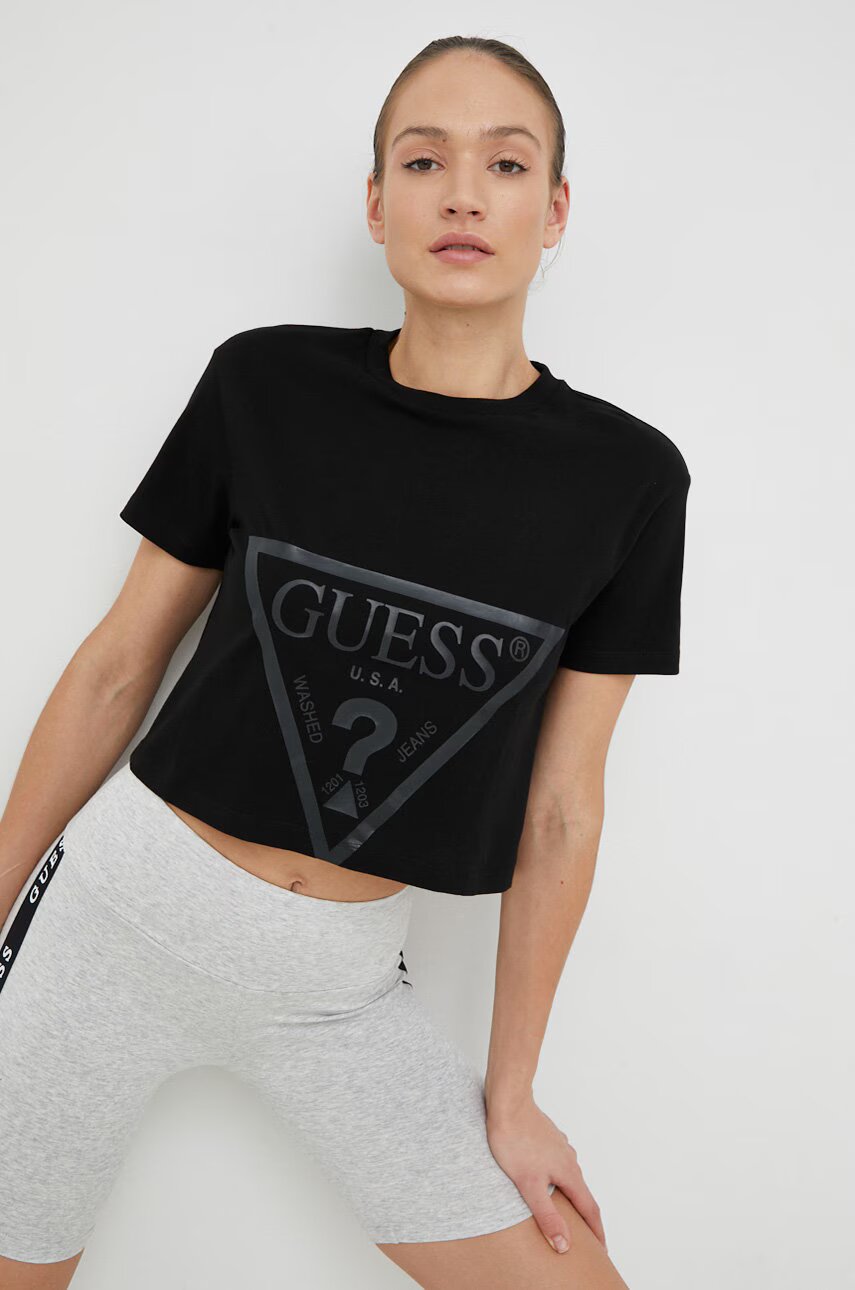 GUESS Памучна тениска ADELE