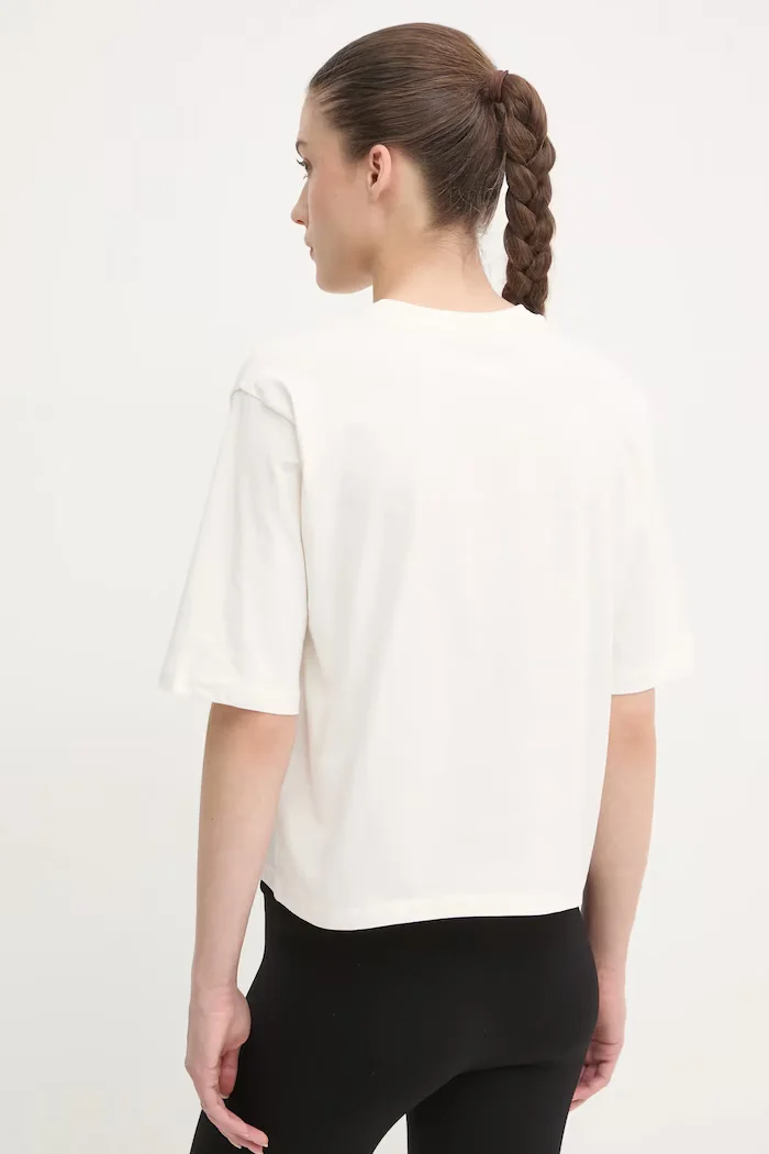 GUESS Памучна тениска AURLIE в бежово V4YI06 I3Z14