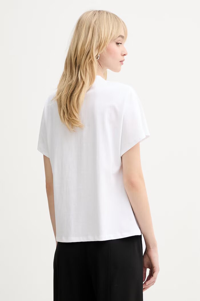 GUESS Памучна тениска дамска в бяло W6RI28 I3Z14