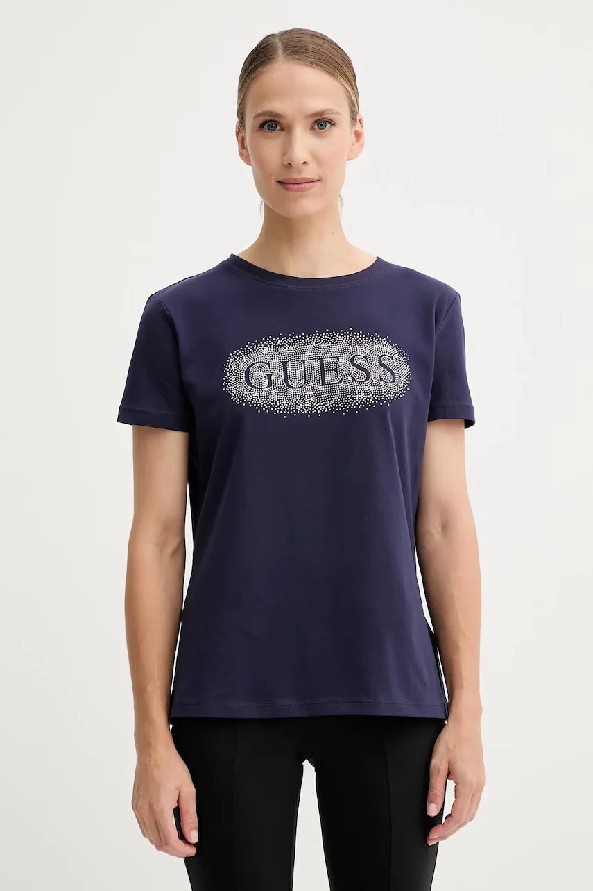 GUESS Памучна тениска INGRID