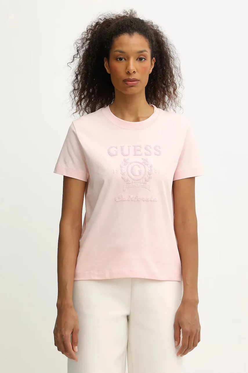 GUESS Памучна тениска MENA