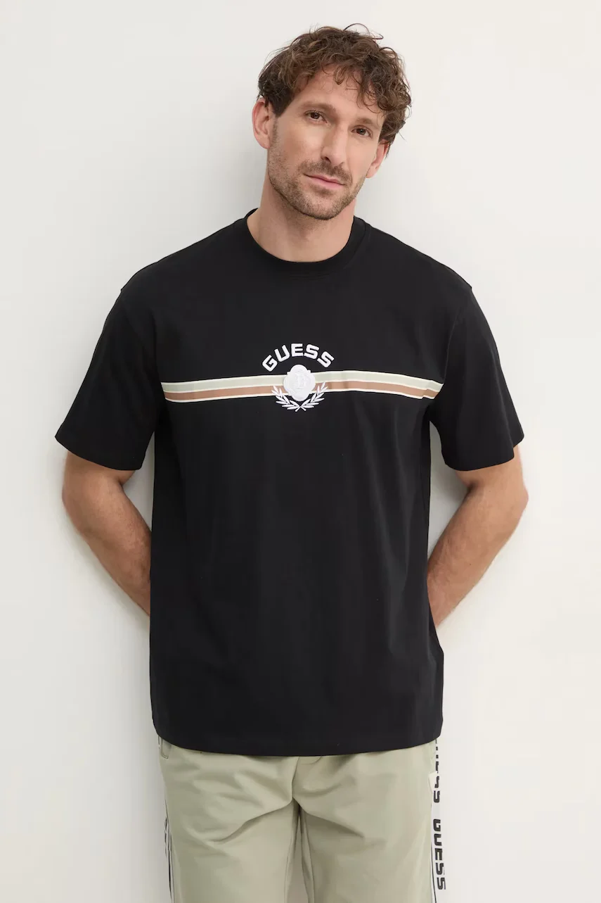 GUESS Памучна тениска MOJO