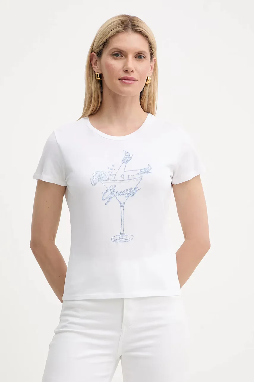 GUESS Памучна тениска TINI