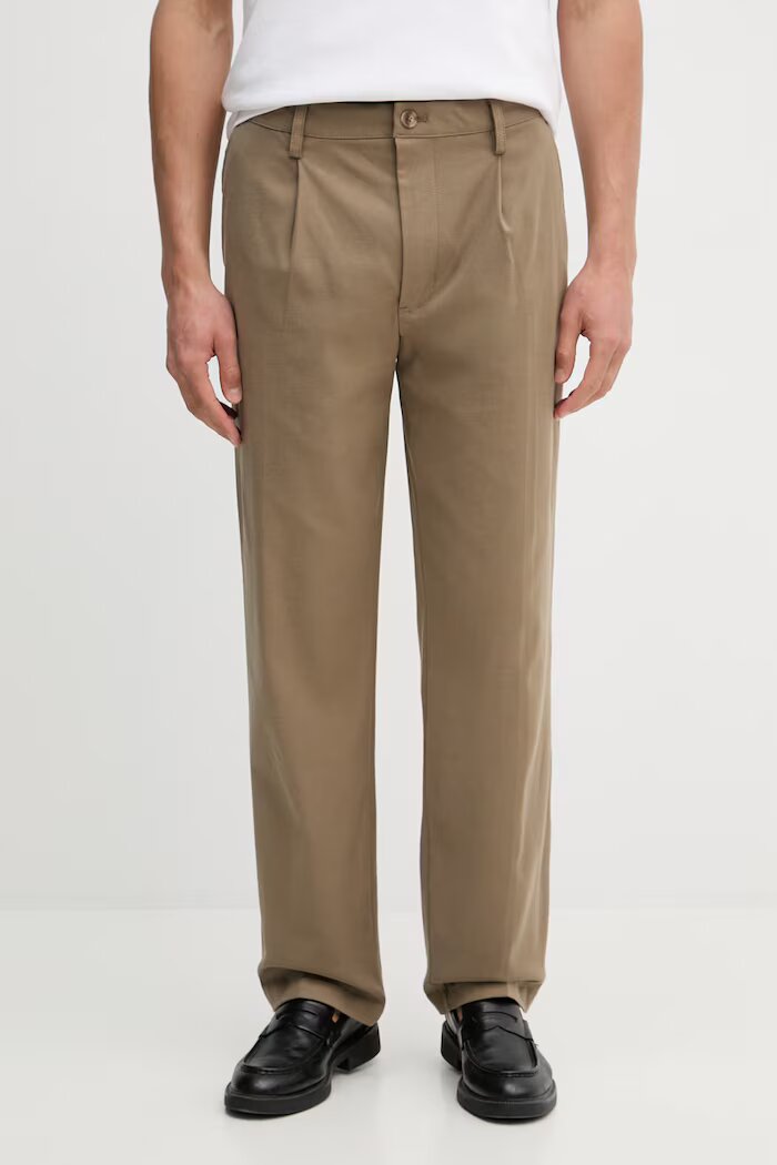 GUESS Панталон CORONADO мъжки в зелено със стандартна кройка M6RB45 WI702