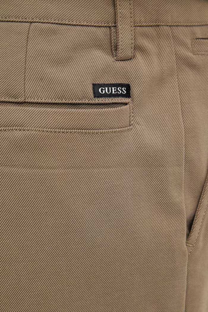 GUESS Панталон CORONADO мъжки в зелено със стандартна кройка M6RB45 WI702