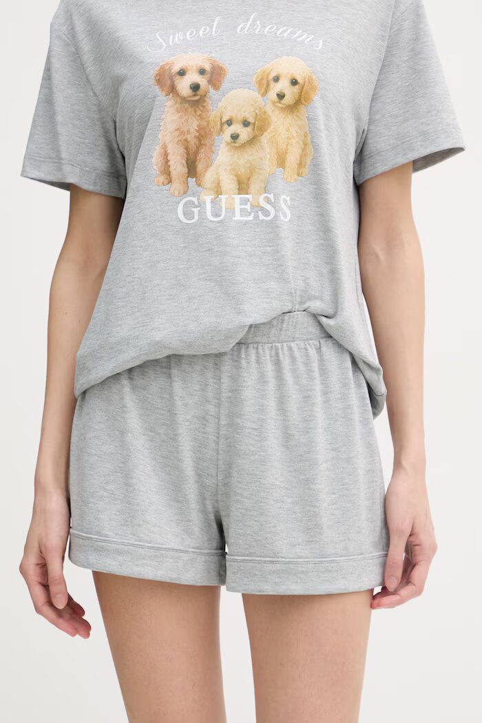 GUESS пижама от две части дамска LILY сива O6GX05 KH110