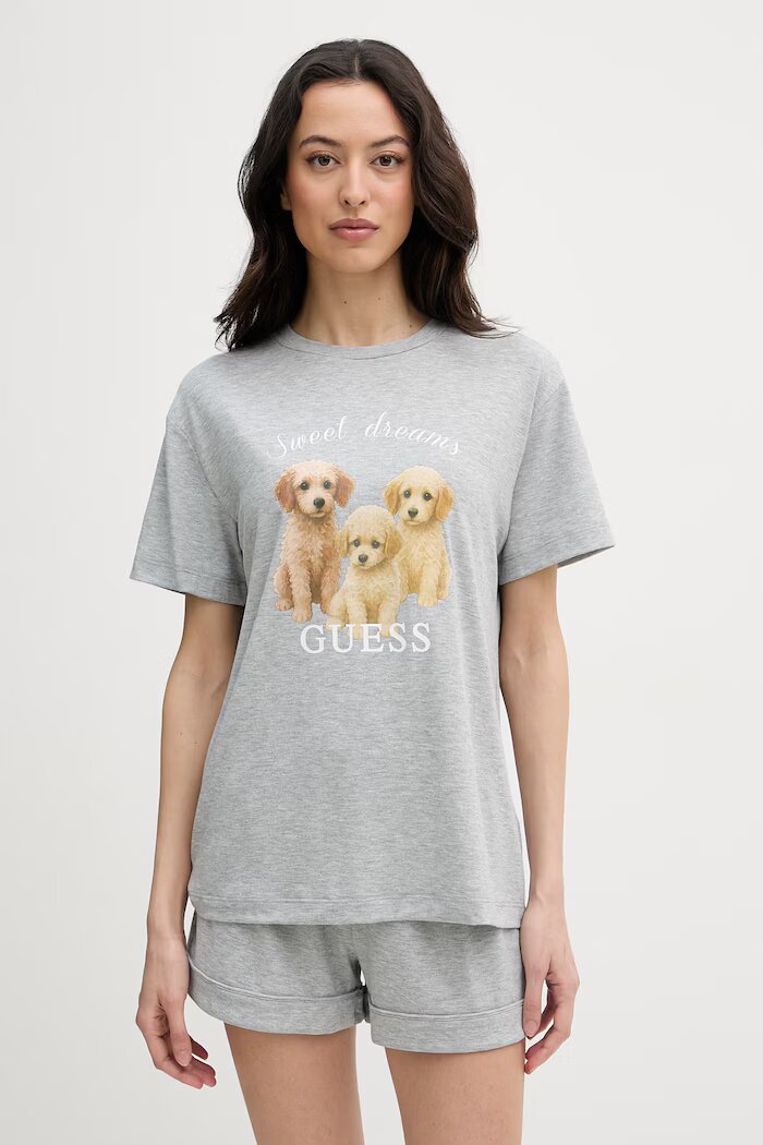 GUESS пижама от две части дамска LILY сива O6GX05 KH110