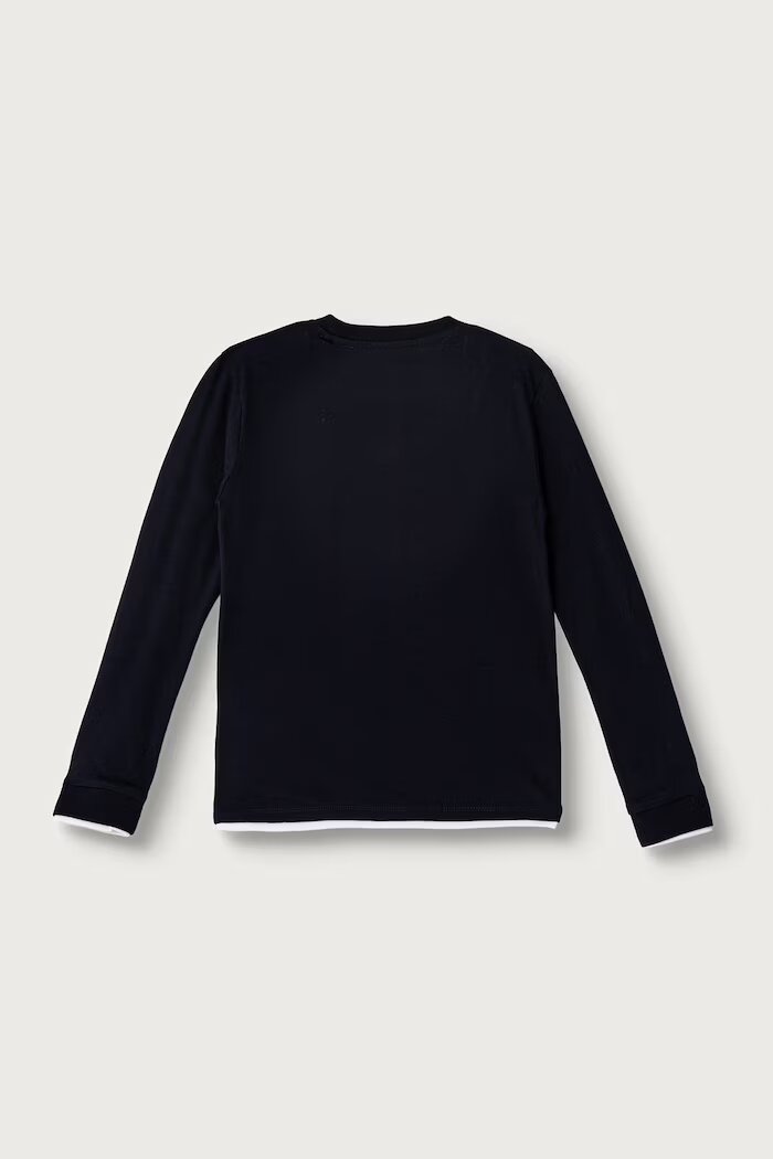 GUESS пижама за деца от памук тъмносиня L6BG04 K8111