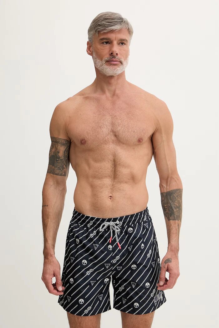 GUESS плувни шорти мъжки x North Sails тъмносини M6GZ20 W2170