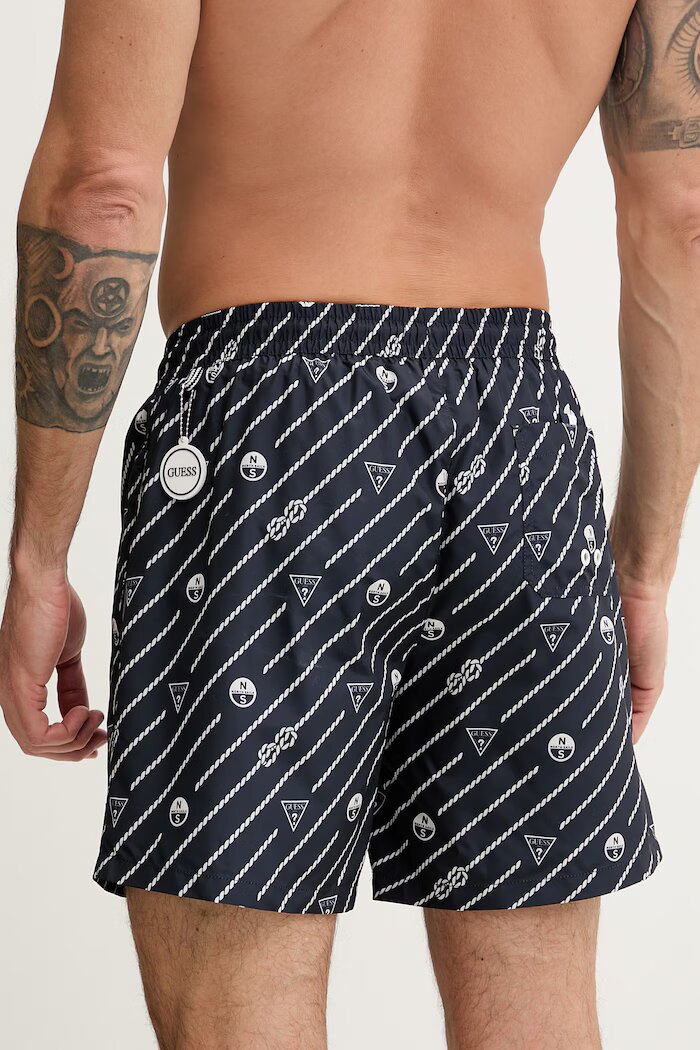 GUESS плувни шорти мъжки x North Sails тъмносини M6GZ20 W2170