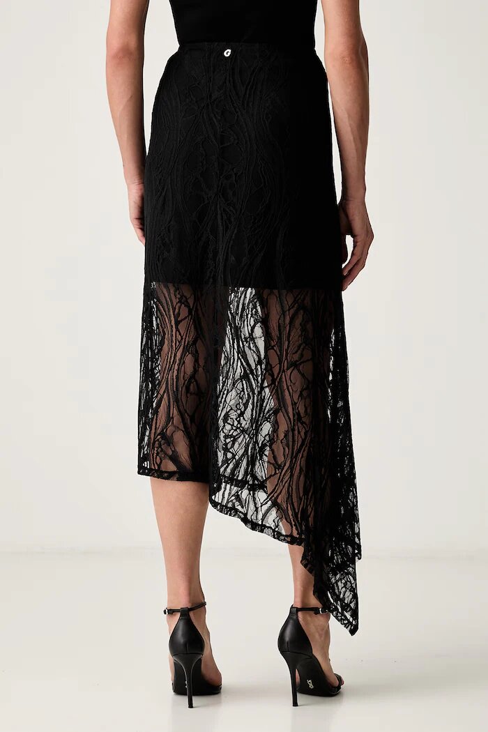 GUESS пола EVELYN черна с изчистена шарка W6YD12 K4364