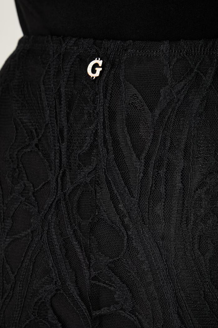 GUESS пола EVELYN черна с изчистена шарка W6YD12 K4364