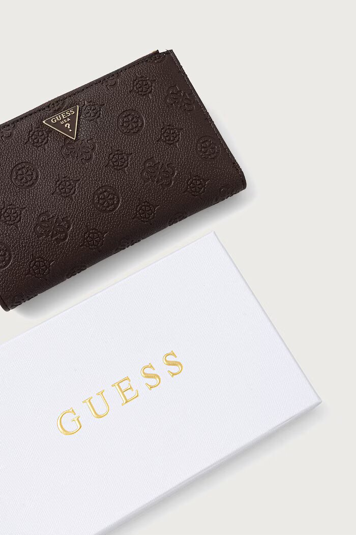 GUESS портфейл дамски BLAKE кафяв SWPD22 22157