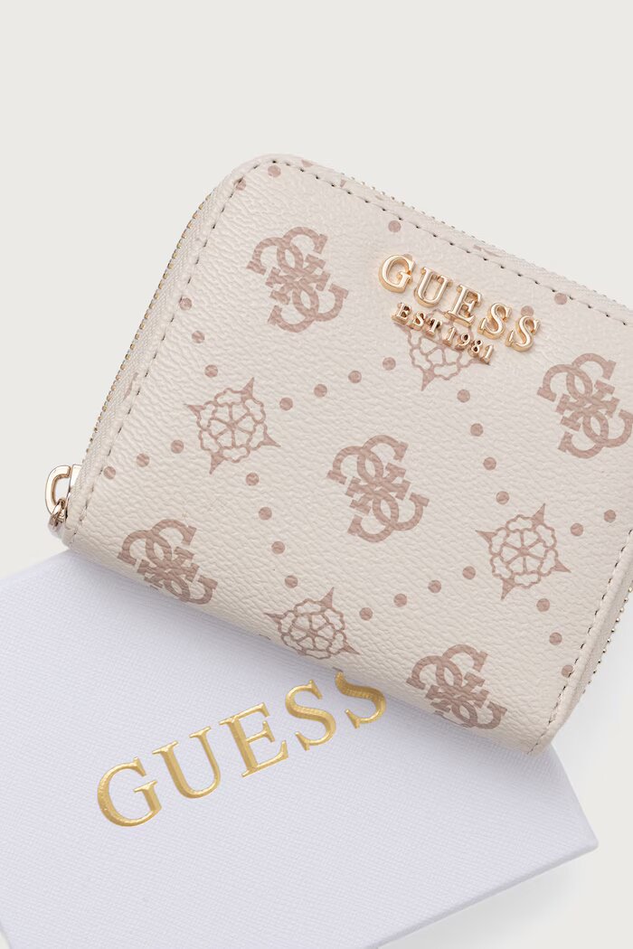 GUESS портфейл дамски от имитация на кожа ALLEGRA бежов SWGP24 89137